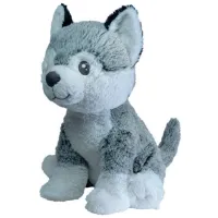 Jucărie moale ChiToys Animals Husky 16607 0+ / Gray photo 2