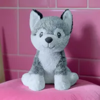 Jucărie moale ChiToys Animals Husky 16607 0+ / Gray photo 5