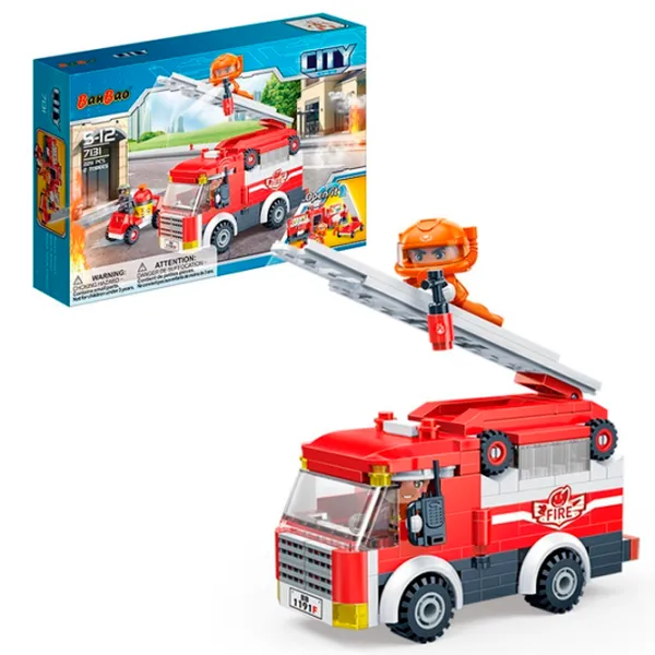 Конструктор BanBao Пожарная бригада Классический/ Красный photo 2