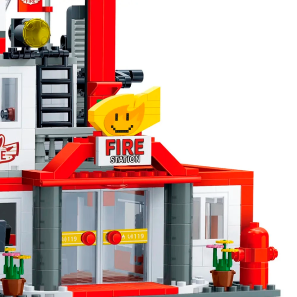 Constructor BanBao Echipă de pompieri Clasic/ Red photo 6