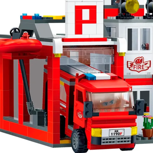 Constructor BanBao Echipă de pompieri Clasic/ Red photo 7