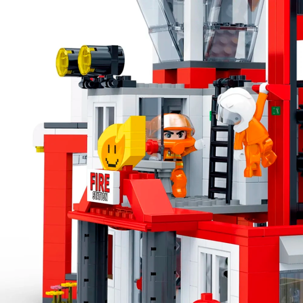 Constructor BanBao Echipă de pompieri Clasic/ Red photo 8
