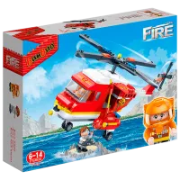 Constructor BanBao Elicopter de pompieri Transport/ Red