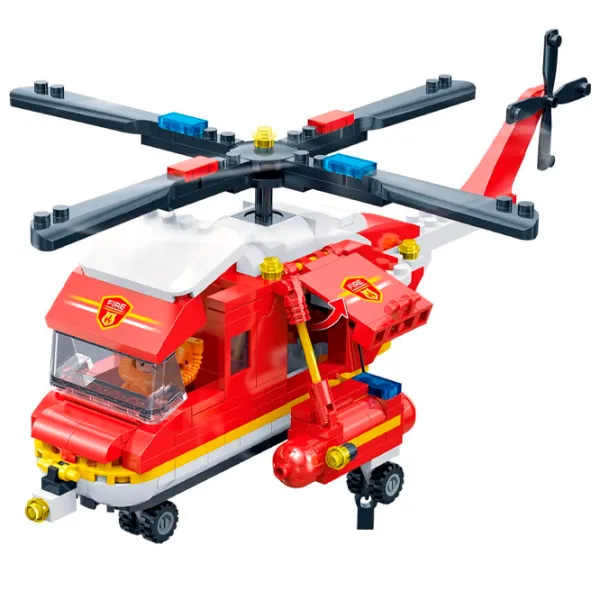 Constructor BanBao Elicopter de pompieri Transport/ Red photo 2