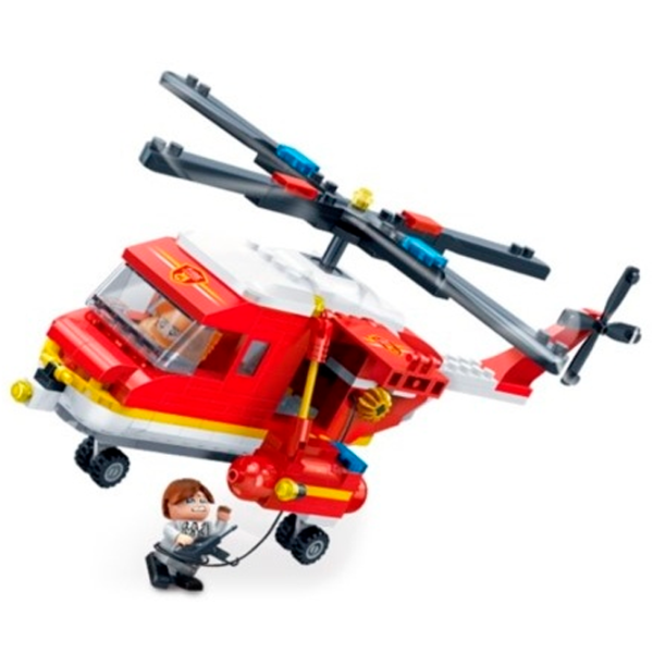 Constructor BanBao Elicopter de pompieri Transport/ Red photo 3