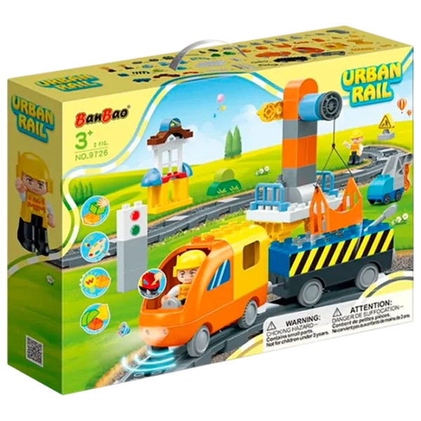 Constructor BanBao Locomotivă Clasic/ Orange photo 1