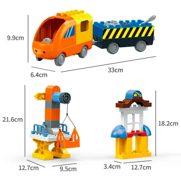 Constructor BanBao Locomotivă Clasic/ Orange photo 2