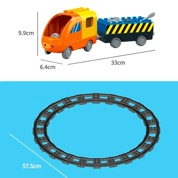Constructor BanBao Locomotivă Clasic/ Orange photo 5