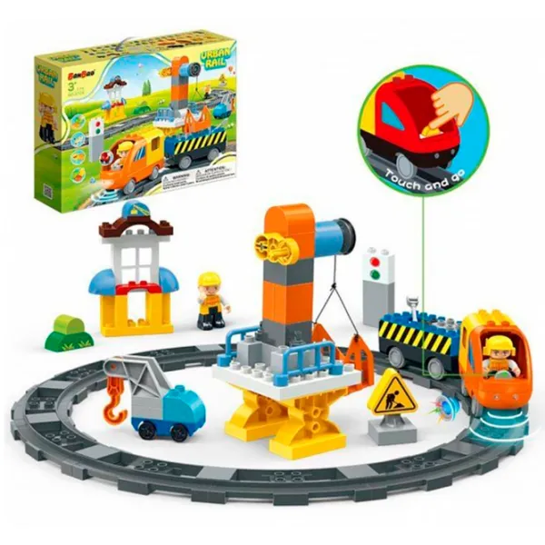 Constructor BanBao Locomotivă Clasic/ Orange photo 6