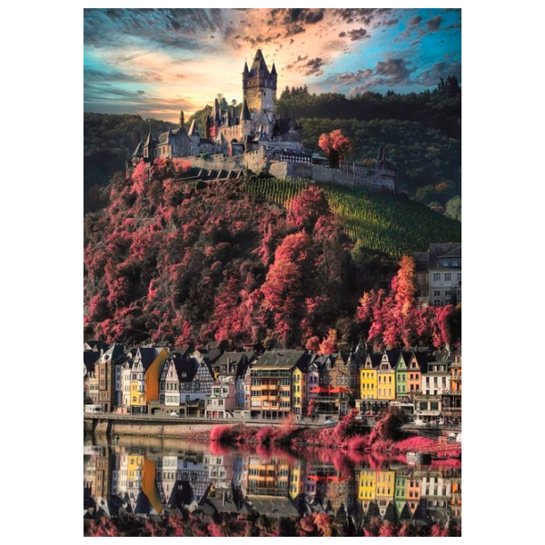 Puzzle Clementoni Cochem Castle 10+/ Numărul de piese: 1000 photo 1