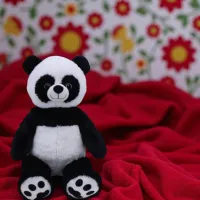 Jucărie moale ChiToys Animals Panda 16601 0+ / Black photo 5