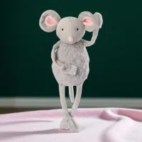 Jucărie moale ChiToys Animals Mouse 16276 0+ / Gray photo 5