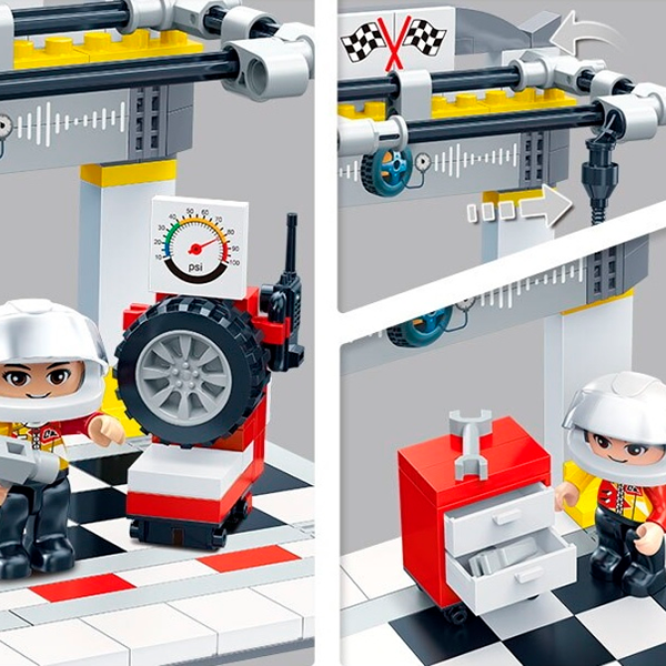 Constructor BanBao Montarea anvelopelor Mașină/ White photo 3