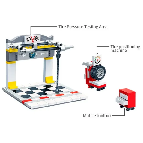 Constructor BanBao Montarea anvelopelor Mașină/ White photo 4