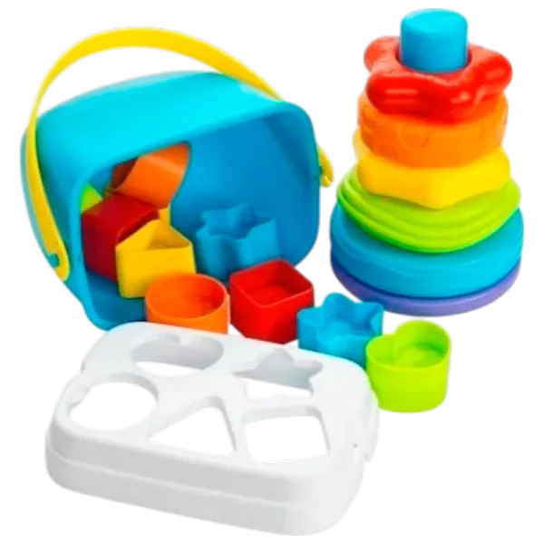 Развивающий набор PlayGo Shape & Stack Bundle 4948 3+ / Разноцветный photo 1