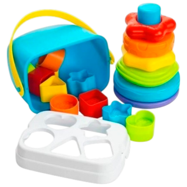 Развивающий набор PlayGo Shape & Stack Bundle 4948 3+ / Разноцветный photo 1
