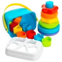 Развивающий набор PlayGo Shape & Stack Bundle 4948 3+ / Разноцветный