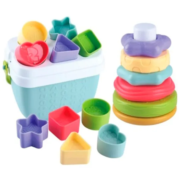 Развивающий набор PlayGo Shape & Stack Bundle 4948 3+ / Разноцветный photo 4