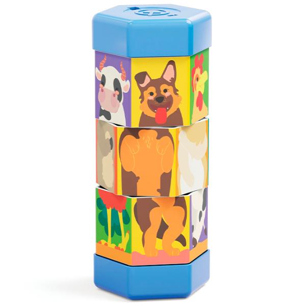 Развивающий набор Quercetti Animals Tubò Mix & Match 02582 2+ / Разноцветный photo 2