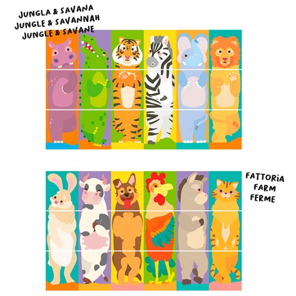 Развивающий набор Quercetti Animals Tubò Mix & Match 02582 2+ / Разноцветный photo 5