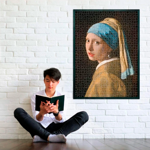 Puzzle Clementoni Girl with a Pearl Earring 12+/ Количество деталей: 1000 photo 4