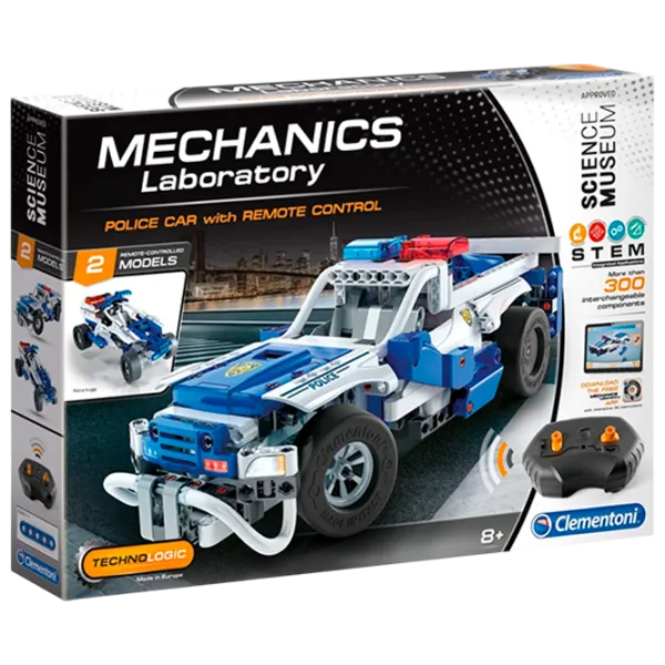 Constructor cu telecomandă Clementoni Police Car Mașină/ Blue photo 1