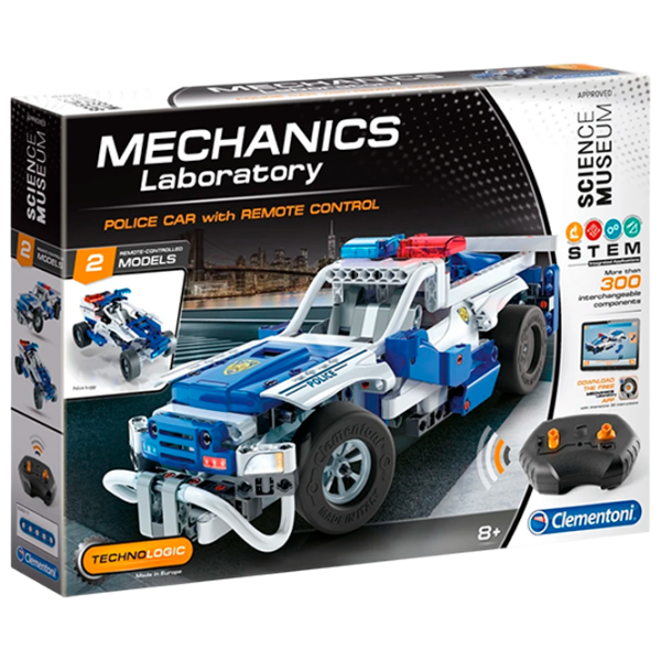 Constructor cu telecomandă Clementoni Police Car Mașină/ Blue photo 1