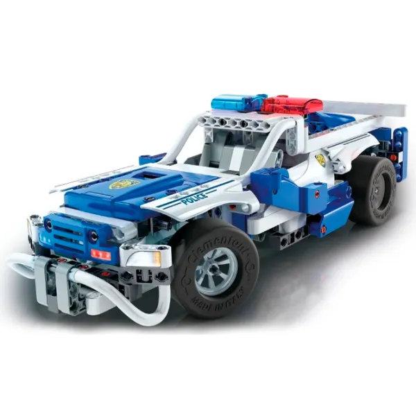 Constructor cu telecomandă Clementoni Police Car Mașină/ Blue photo 2