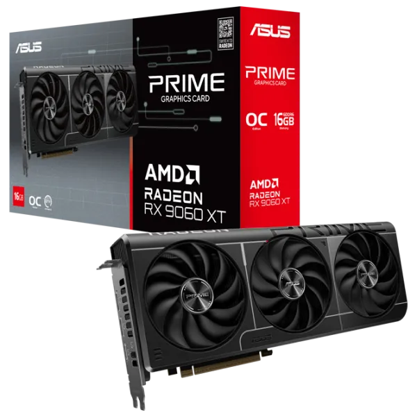 Видеокарта Asus Radeon RX 9060 XT Prime OC PCI Express x16 5.0 / 16 ГБ photo 9