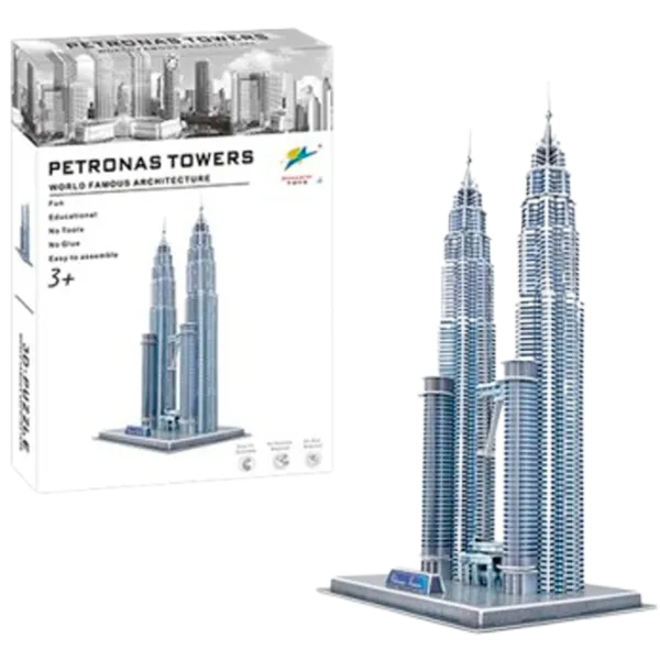 Пазл 3D ChiToys Башни Петронас 3+/ Количество деталей:  photo 1