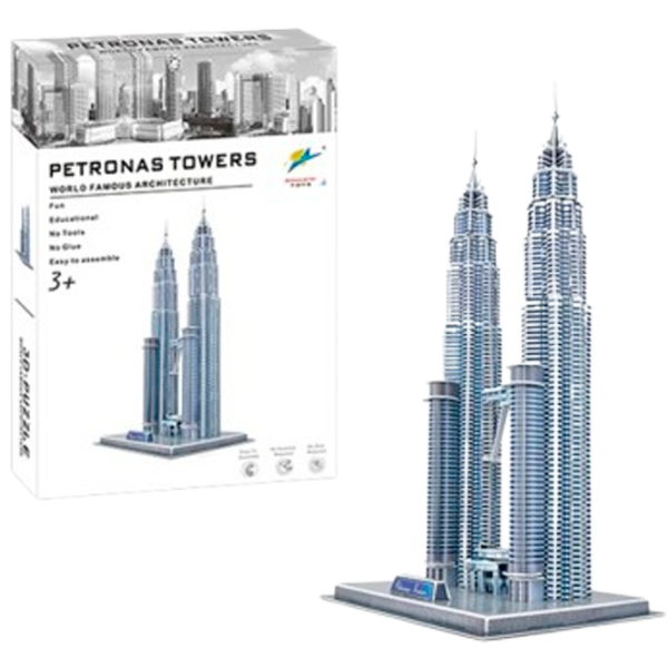 Пазл 3D ChiToys Башни Петронас 3+/ Количество деталей:  photo 1