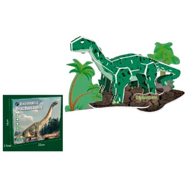 Пазл 3D Richi Динозавры 3+/ Количество деталей: 49 photo 1
