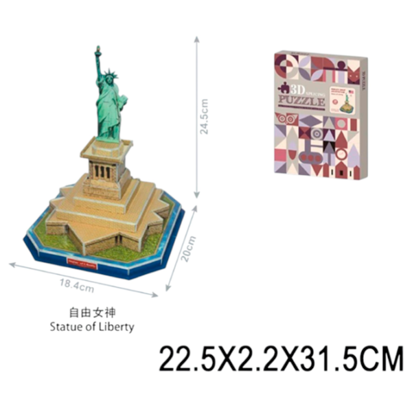 Puzzle 3D Richi Statue of Liberty 3+/ Numărul de piese:  photo 2