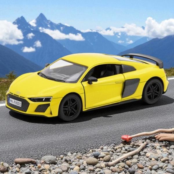 Mașină Cartronic Audi R8 Coupe KT5422W  / / Gray Yellow photo 4
