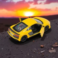 Mașină Cartronic Audi R8 Coupe KT5422W / / Gray Yellow photo 5