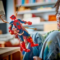 Constructor LEGO Iron Spider-Man Personaj de film/ Blue photo 4