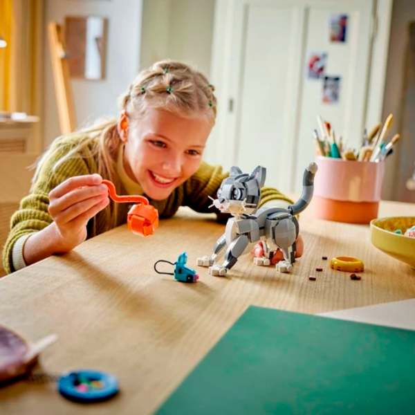 Constructor LEGO Playful Cat Clasic/ Gray photo 8