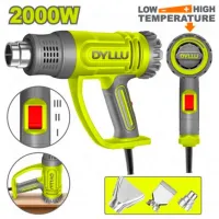 Строительный фен DYLLU DTHG1520 2000 Вт / Зеленый