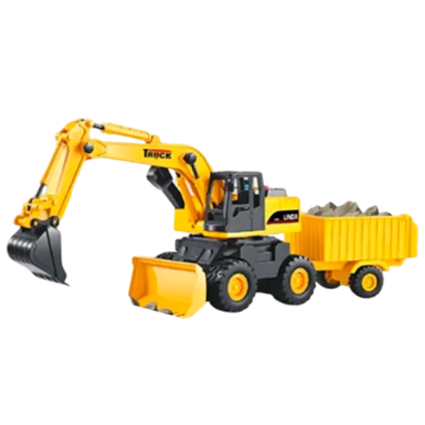 Excavator Linda 52890   / / White Yellow photo 1
