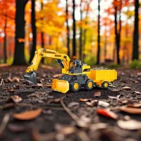 Excavator Linda 52890 / / White Yellow photo 4