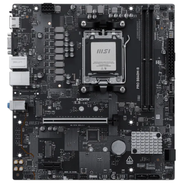 Placă de bază MSI PRO B840M-B mATX / AMD B840M-B photo 1