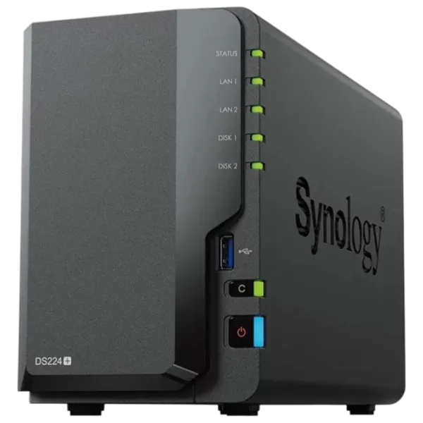 Сетевое хранилище Synology DS225+ Черный photo 1