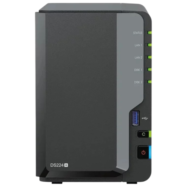 Сетевое хранилище Synology DS225+ Черный photo 4