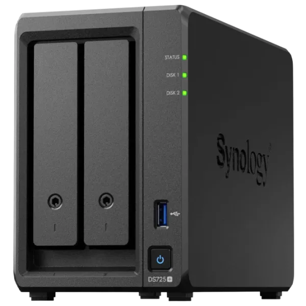 Сетевое хранилище Synology DS725+ Черный photo 1