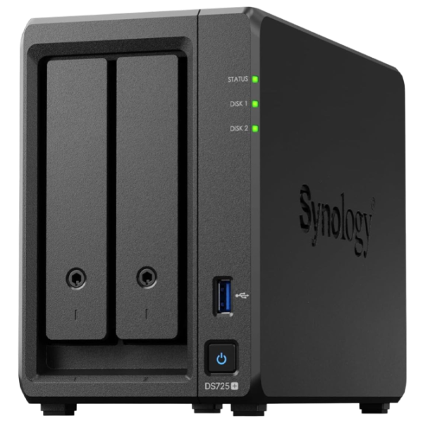 Сетевое хранилище Synology DS725+ Черный photo 1