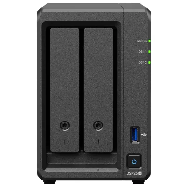 Сетевое хранилище Synology DS725+ Черный photo 4