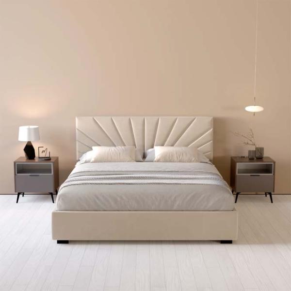 Кровать My-Style my-Anna 200 x 200 см / Фанера / Кремовый photo 6