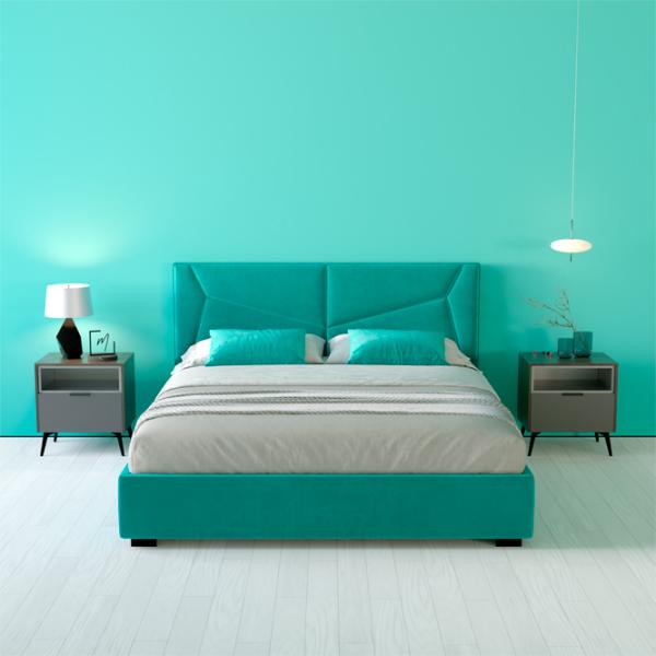 Кровать My-Style my-Vera 160 x 200 см / Фанера / Бирюзовый photo 4