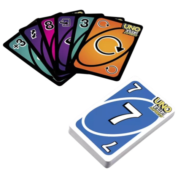 Joc de masă Mattel Flip Express 7+/ Uno photo 4