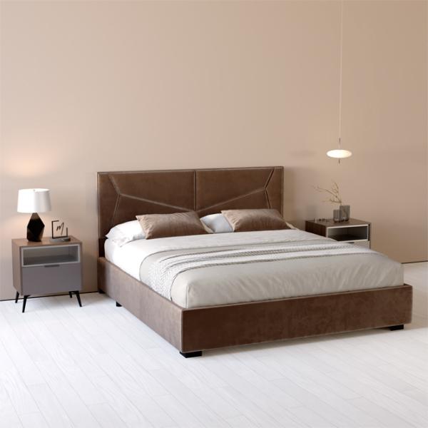 Кровать My-Style my-Vera 200 x 200 см / Фанера / Тёмно-коричневый photo 3